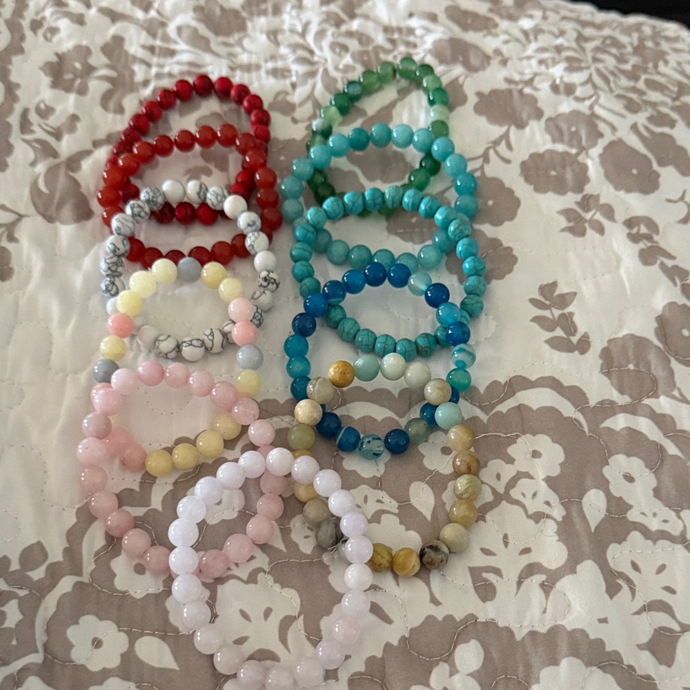 Source Unknown Colorful Beaded Bracelet Collection - Picture 2 of 2